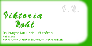 viktoria mohl business card