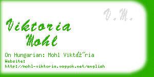 viktoria mohl business card